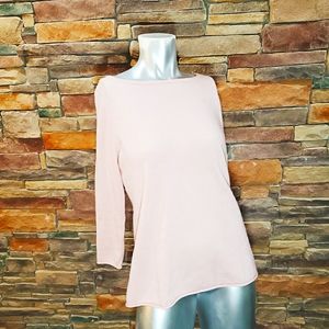 Neiman Marcus Blush Pink Cashmere Sweater Medium